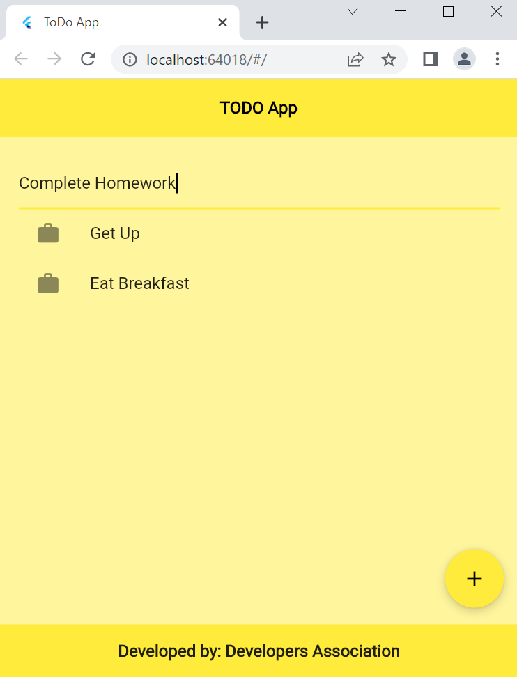 A simple ToDo App created in Flutter