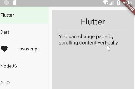A vertical tabs package for flutter framework